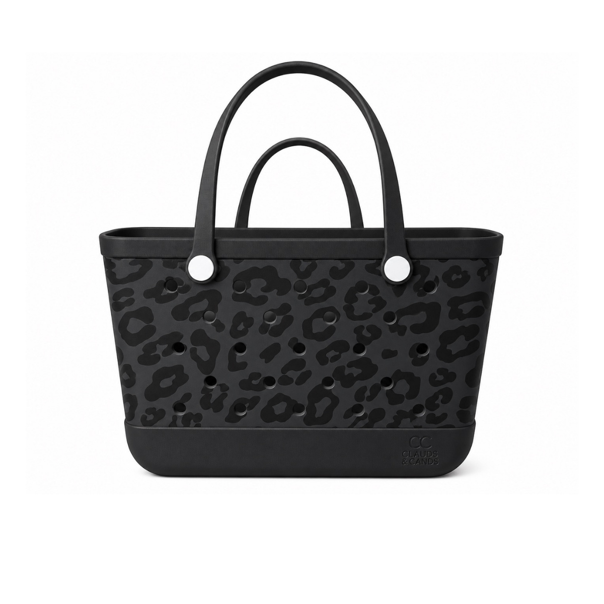 Black Leopard Print C&C Bag